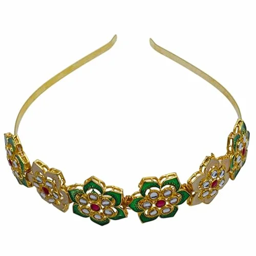 Gold Plated Pearl Choker Necklace Set | Adjustable Size | Elegant Jewelry image 1