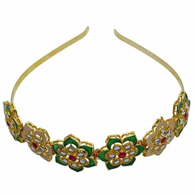 Gold Plated Pearl Choker Necklace Set | Adjustable Size | Elegant Jewelry thumbnail 0