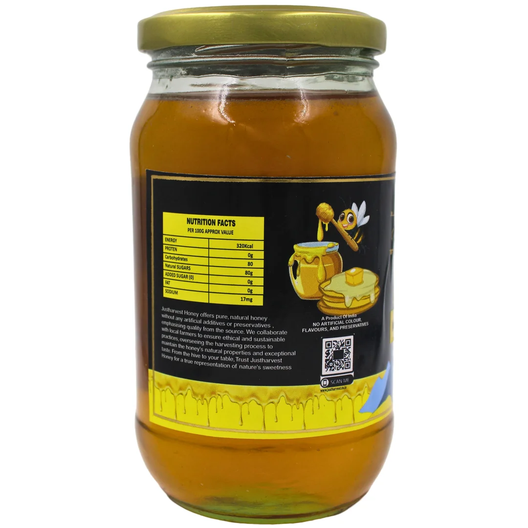 JustHarvest Himalayan Honey | Pure Raw Multifloral Honey 500g, Natural Immunity Boost image 5