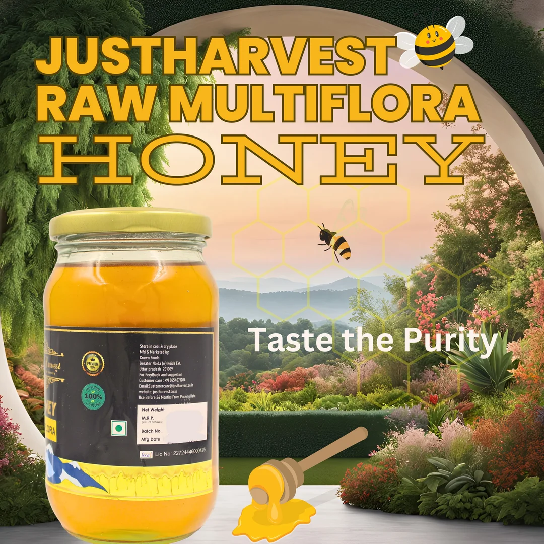 JustHarvest Himalayan Honey | Pure Raw Multifloral Honey 500g, Natural Immunity Boost image 4
