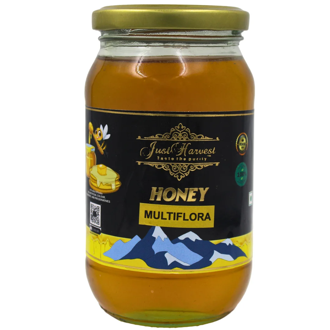 JustHarvest Himalayan Honey | Pure Raw Multifloral Honey 500g, Natural Immunity Boost image 1