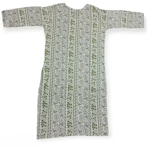 Sana Women's Cotton Embroidered Straight Kurta | V Neck 3/4 Sleeve | XL Size | Casual Ethnic Wear for Women|Summer Kurti|Daily Office Use image 3
