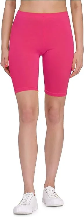 SlimFit High Waist Cotton Biker Shorts – Stretchable Gym Yoga Cycling image 1