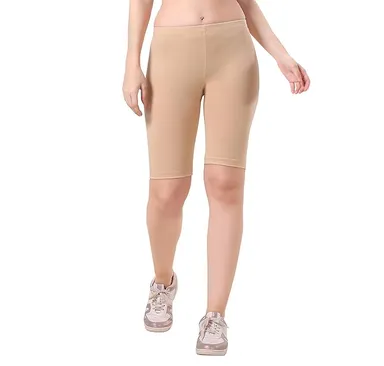  SlimFit High Waist Cotton Biker Shorts |Stretchable Gym Yoga Cycling  thumbnail 1