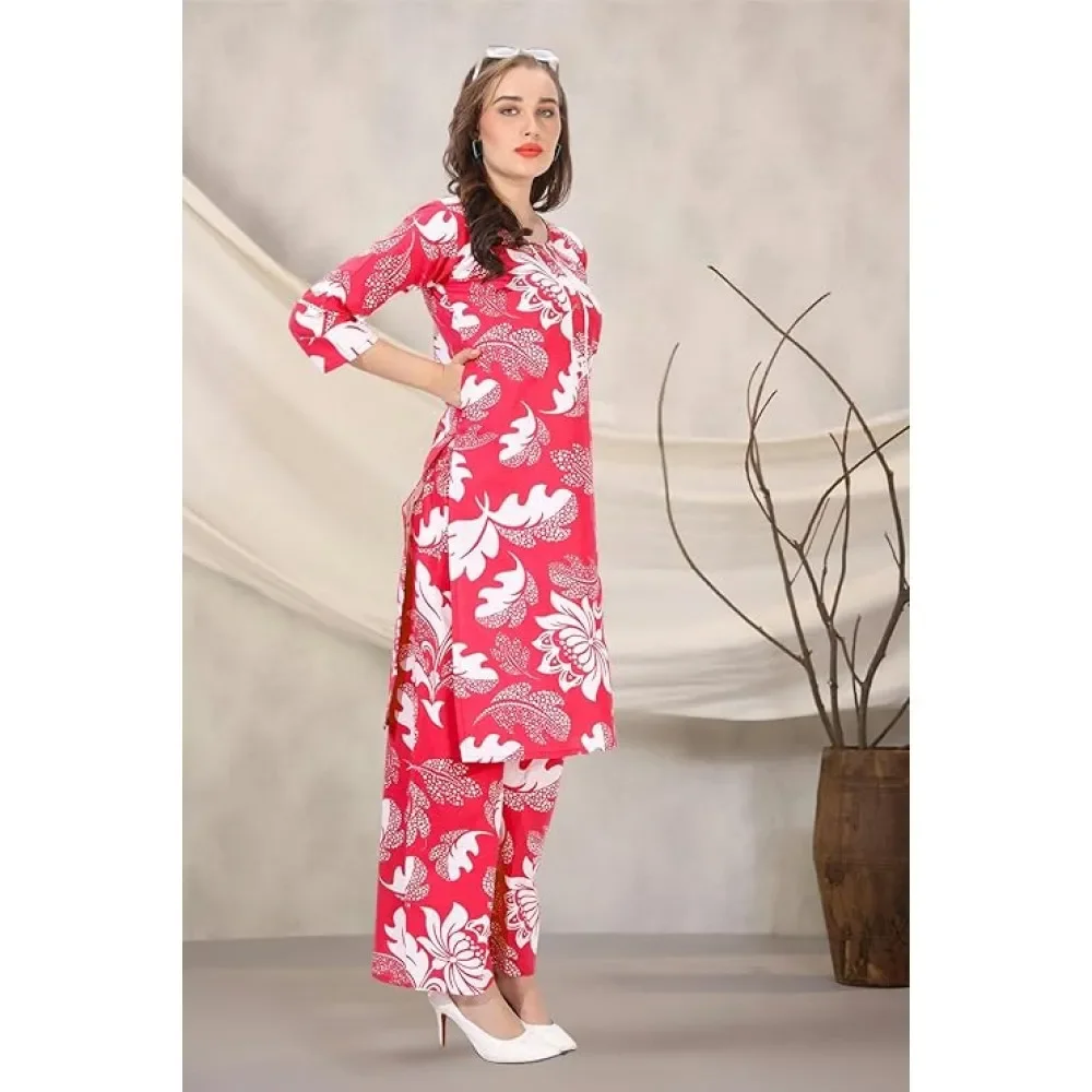 Cotton Kurti & Palazzo Set | Full Cotton | Office‑Ready Ethnic Outfit image 1