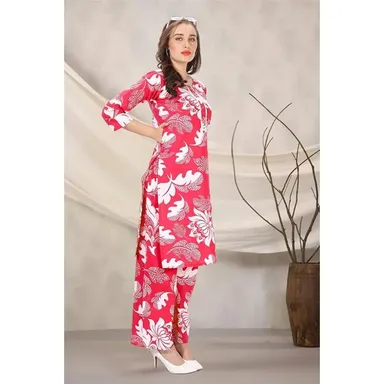  Cotton Kurti & Palazzo Set | Full Cotton | Office‑Ready Ethnic Outfit thumbnail 0