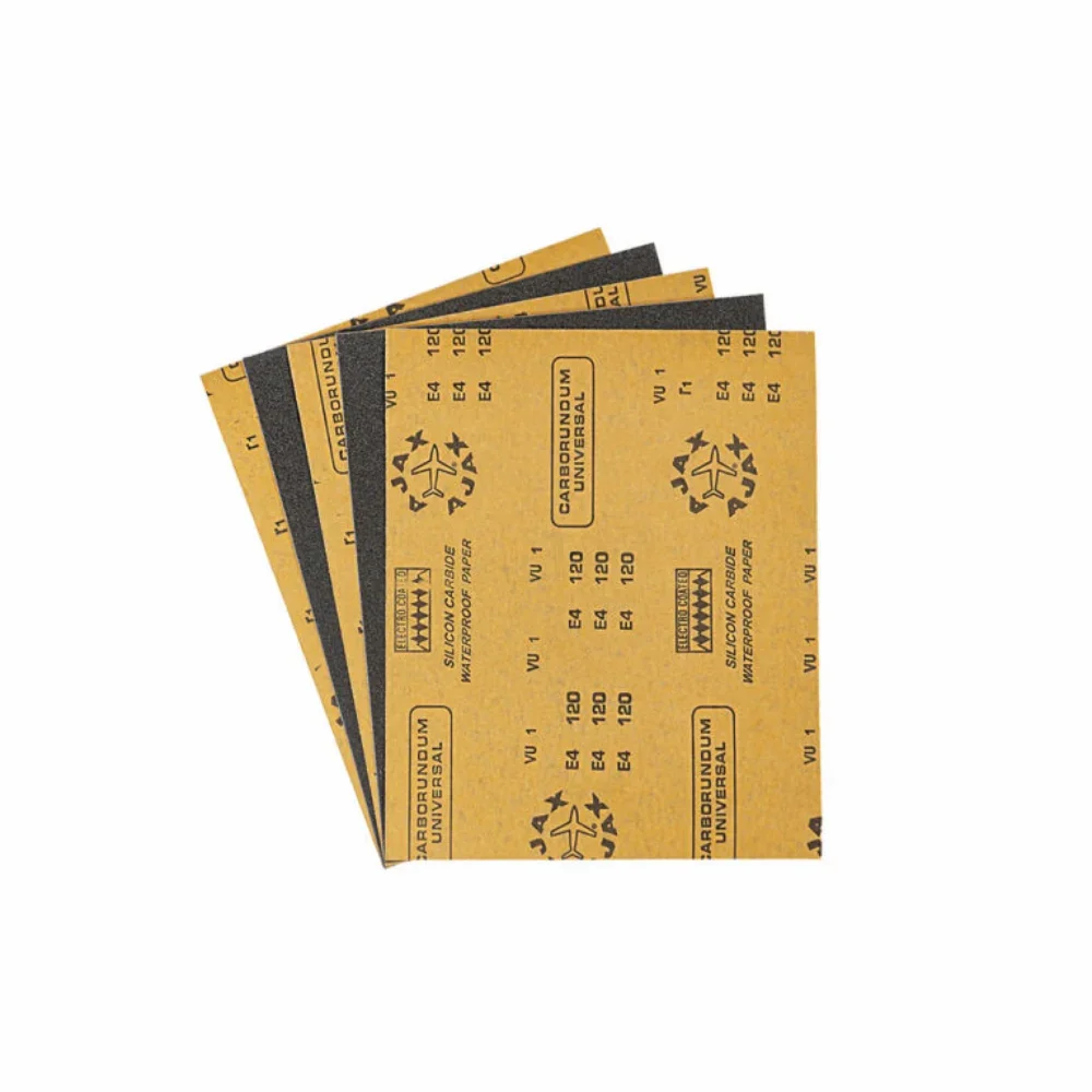 Ajax Waterproof Paper, 150 GSM Abrasive Sheets, Pack of 10 | Industrial Use image 1