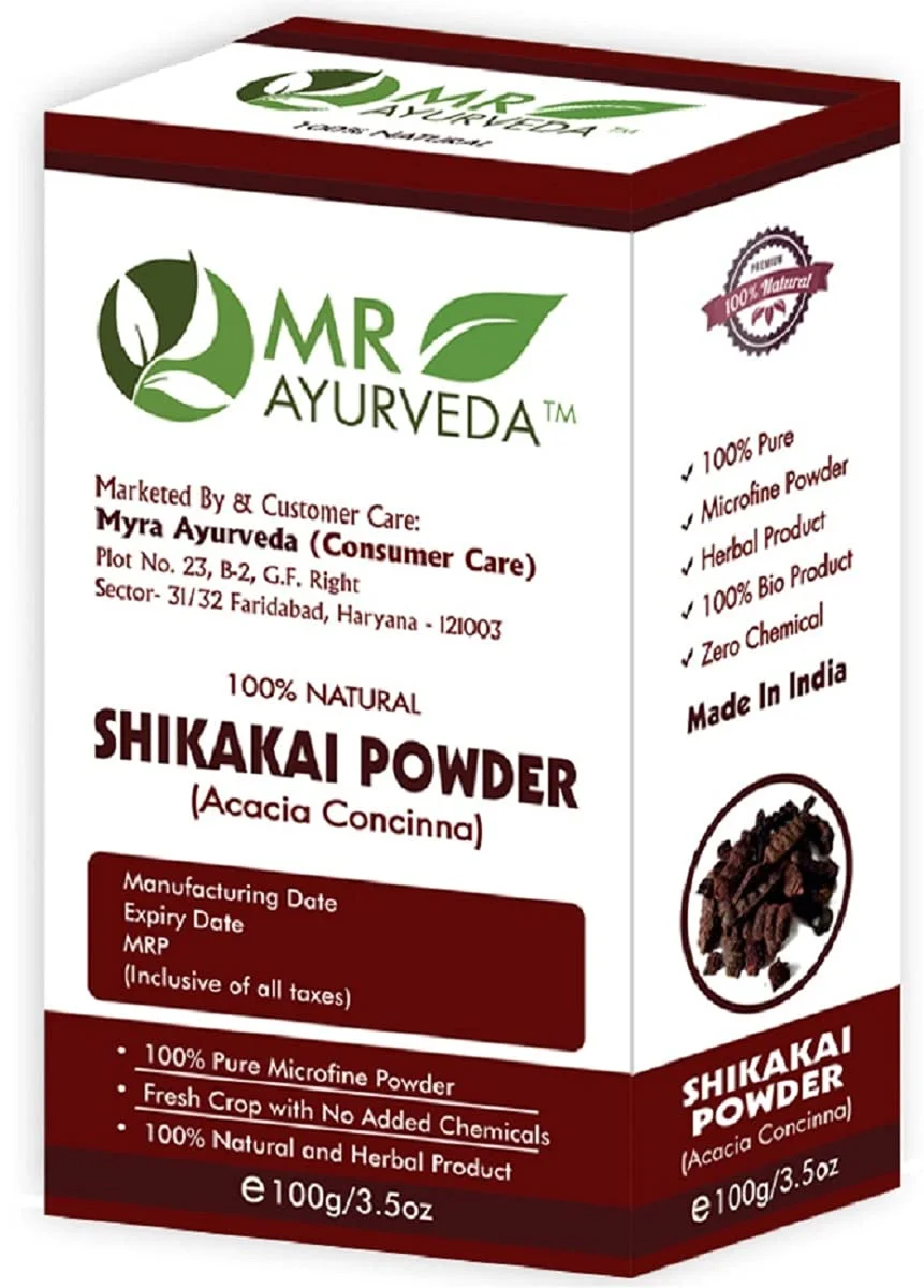 Ayurveda Essence | Organic Shikakai Powder for Hair Wash, Dandruff Control, Hair Growth | 100g | Natural Herbal Cleanser for Men & Women|No Chemicals image 4