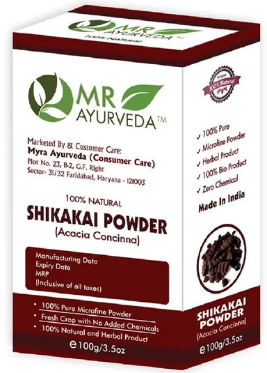 Ayurveda Essence | Organic Shikakai Powder for Hair Wash, Dandruff Control, Hair Growth | 100g | Natural Herbal Cleanser for Men & Women|No Chemicals thumbnail 3