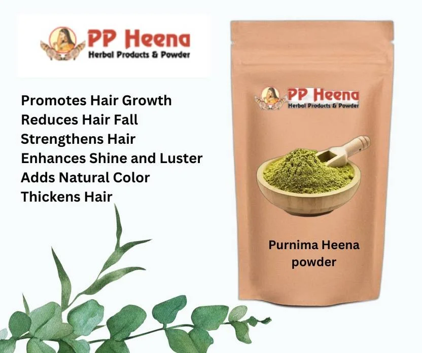 Purnima Heena Powder Natural Mehendi | 500g Pack of 2 | 100% Herbal & Organic | For Hair & Skin | Chemical-Free image 1