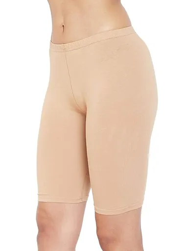 Women’s Cotton Mid Waist Cycling Shorts | Inner Elastic, Combo Pack, Black | Comfortable Fit for Active Wearers thumbnail 1