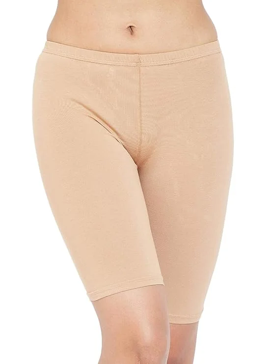 Women’s Cotton Mid Waist Cycling Shorts | Inner Elastic, Combo Pack, Black | Comfortable Fit for Active Wearers image 1