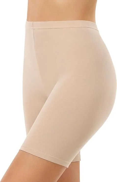 Women’s High Waist Cotton Stretch Workout Shorts for Yoga, Cycling & Gym | Tummy Control, Black image 2