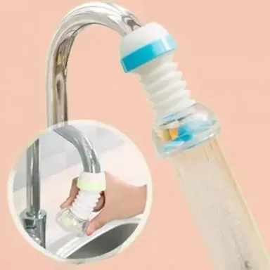 Kitchen Sink Tap Extender | Movable 360° Water Saving Faucet | PVC ABS Material | Easy Installation for 16-24mm Outlets thumbnail 0