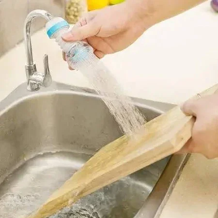 Kitchen Sink Tap Extender | Movable 360° Water Saving Faucet | PVC ABS Material | Easy Installation for 16-24mm Outlets image 2