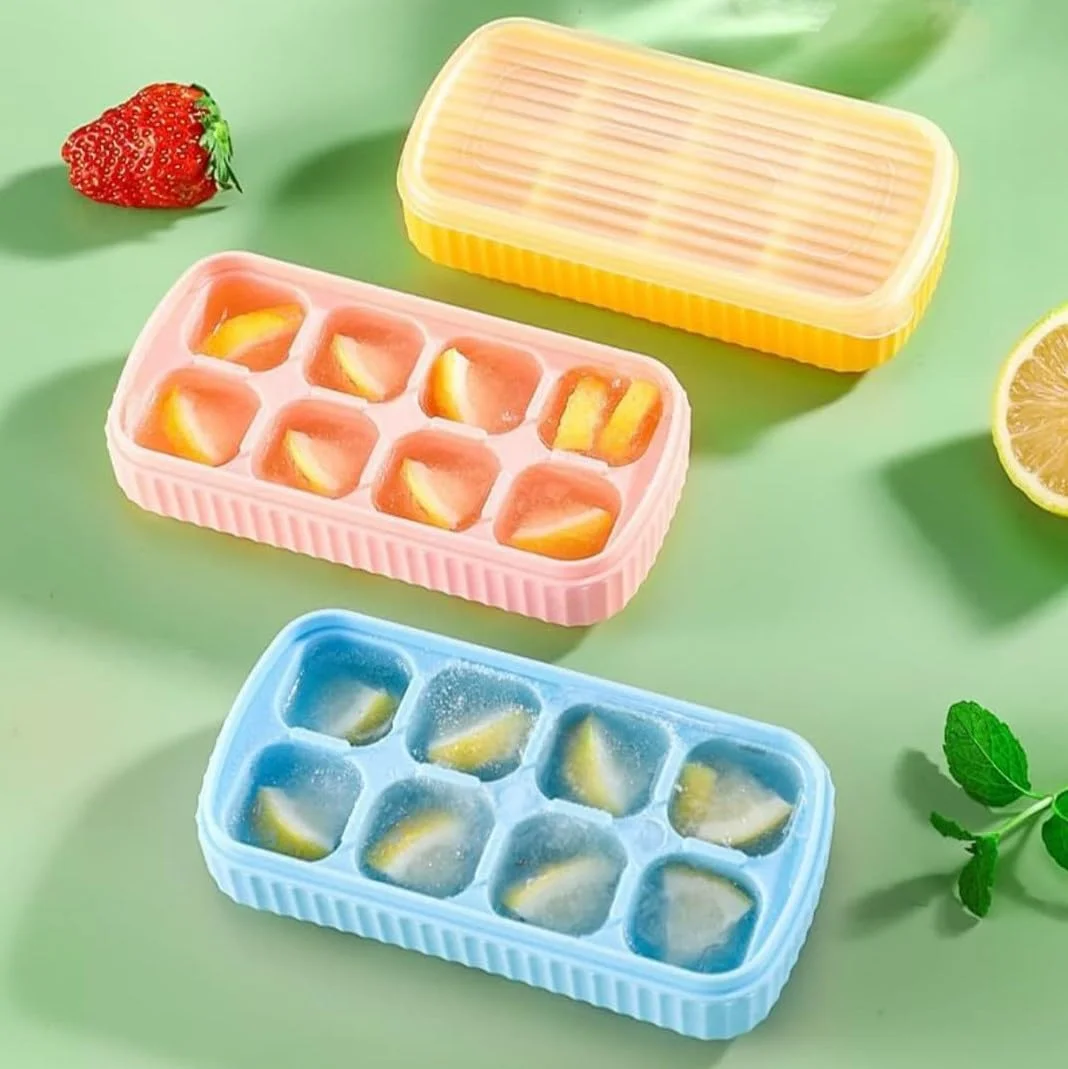 Silicone Ice Cube Trays |Flexible, BPA-Free| Stackable| 8 Large Jumbo Cubes for Whiskey|Cocktails & Iced Beverages image 5