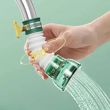  Water Faucet Adapter | Flexible Sink Extension, Anti-Splash, Water Saving, Rotatable Nozzle | Kitchen Tap Extender, Green  thumbnail 3