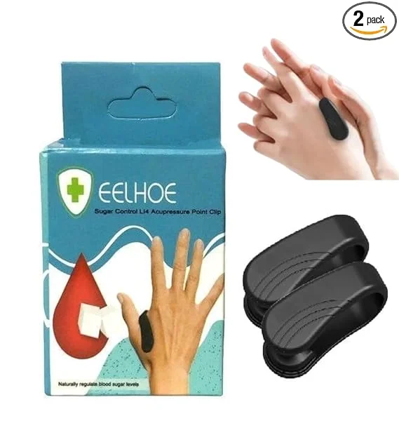 100% Original Acupressure Clip for Diabetes Control |Headache Relief |Stress | 3 Pcs Set | Pinpoint Acupuncture Technique | Migraine Sugar Control Stress Relief image 1