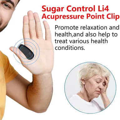 Acupressure LI4 Clip for Migraine & Headache Relief | Sugar Control Support Acupressure Health Care System thumbnail 3