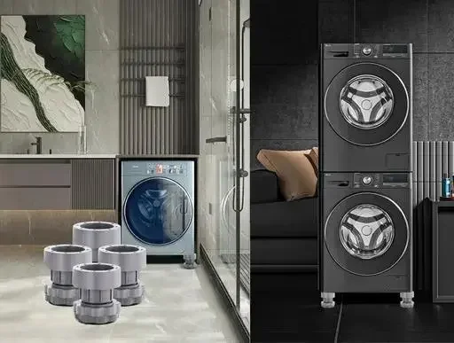 Adjustable Washing Machine Vibration Pads | Rubber Anti‑Vibration Feet 4 Pc | Height‑Adjustable, Noise‑Reducing, Heavy‑Duty image 3