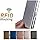 Silver RFID Credit Card Holder, Slim Stainless Steel Wallet for Men & Women, Metal Card Organizer with Lock| Compo Pack of 3 thumbnail 3