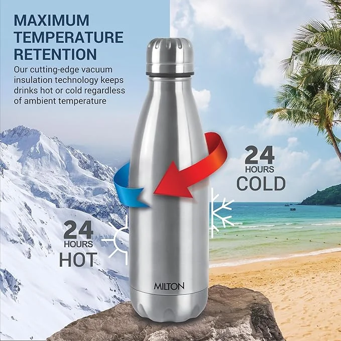 Milton Duo DLX 1000 Thermosteel 1 LTR Water Bottle | Leak Proof | Vacuum Insulated  image 4