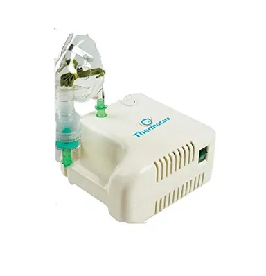 Thermocare Mini Mesh Nebulizer | Portable Nebulizer for Kids | Adults, Battery Operated, Travel-Friendly, White, Asthma Inhaler thumbnail 0