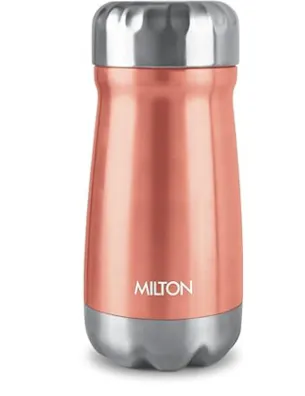 Milton Thermosteel Flask 380 ml | Leak Proof Insulated Soup & Dal Flask for Office | Travel | Long Hours Hot & Cold | Stainless Steel thumbnail 0