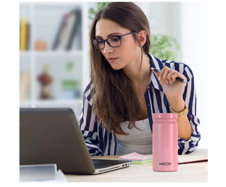Milton Minimate 200 Thermosteel Bottle 190 ml | Leak-Proof| Berry image 4