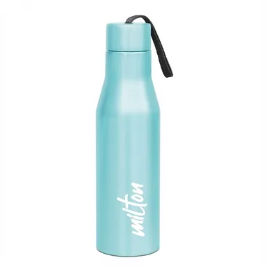 Milton Super 750 Stainless Steel Water Bottle 750ml Leak Proof Rust Proof ISI Certified Single Wall for School Office Gym Daily Use Sky Blue thumbnail 0