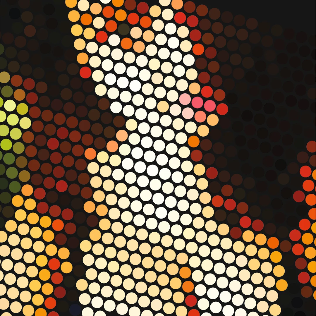 Infinite Geometry Dot Art Print | 12×12 premium 300 GSM poster for wall décor image 1