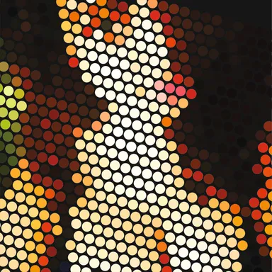 Infinite Geometry Dot Art Print | 12×12 premium 300 GSM poster for wall décor thumbnail 0