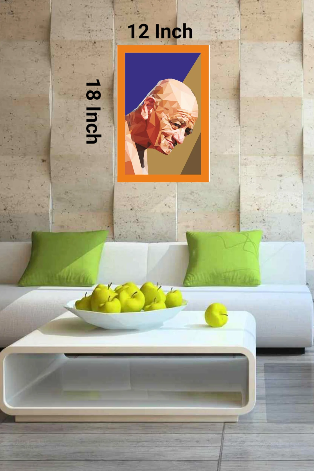 Jain Acharya Gurudev Shri 108 Vidyasagar Ji Maharaj Portrait 12x12 unframed print wall art image 2