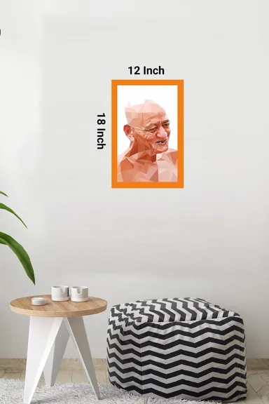 12x12 Jain Acharya Gurudev Shri 108 Vidyasagar Ji Maharaj Portrait | premium jain religious wall art, unframed print thumbnail 2