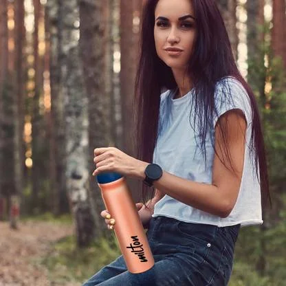 Milton Max 600 Stainless Steel Leakproof Sipper Water Bottle| 600 ml | Rose Gold, Unisex, BPA-Free | For Travel |Gym, Office image 2