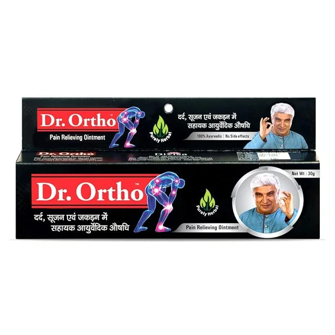 Dr Ortho Ayurvedic Pain Relieving Ointment 30g Pack of 2 | Herbal Joint Pain Cream| Muscle Relief Balm image 2
