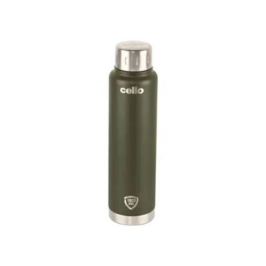 Cello Duro Top insulated water bottle 500 ml green | double wall vacuum flask | leak proof travel bottle | ideal for office gym thumbnail 5