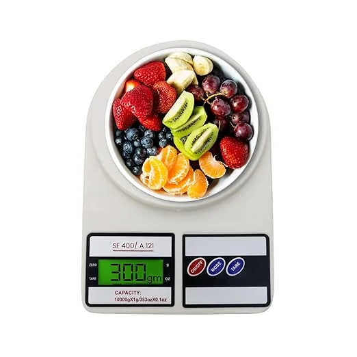 Atom 10 kg Digital Kitchen Scale | 1 g Precision LCD Tare | Home Baking & Diet image 1