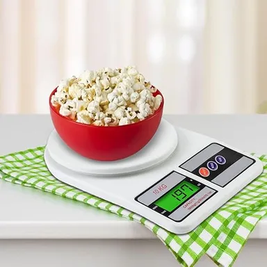 Atom 10 kg Digital Kitchen Scale | 1 g Precision LCD Tare | Home Baking & Diet thumbnail 3