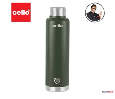 Cello Duro Flip Stainless Steel Flask 1000 ML | Leak‑Proof, Vacuum‑Insulated Flask thumbnail 1