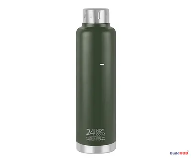 Cello Duro Flip Stainless Steel Flask 1000 ML | Leak‑Proof, Vacuum‑Insulated Flask thumbnail 0