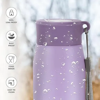 Milton Handy 850 Stainless Steel Sipper Bottle 780ml Purple | Leak Proof, ISI Certified, Rust Proof Water Bottle for School, Office, Gym thumbnail 1