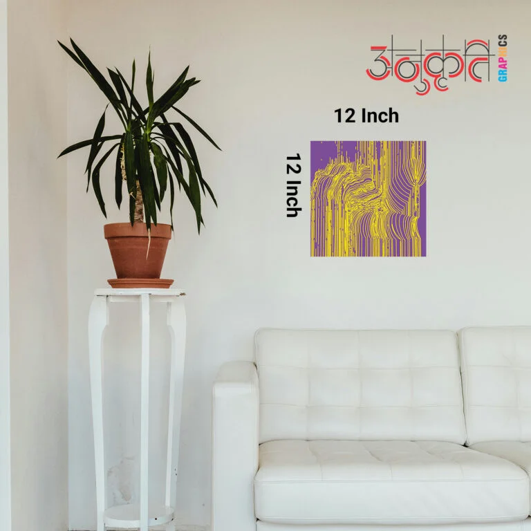 Mirage Cube 12×12 cube art print, eco‑ink geometric décor image 2
