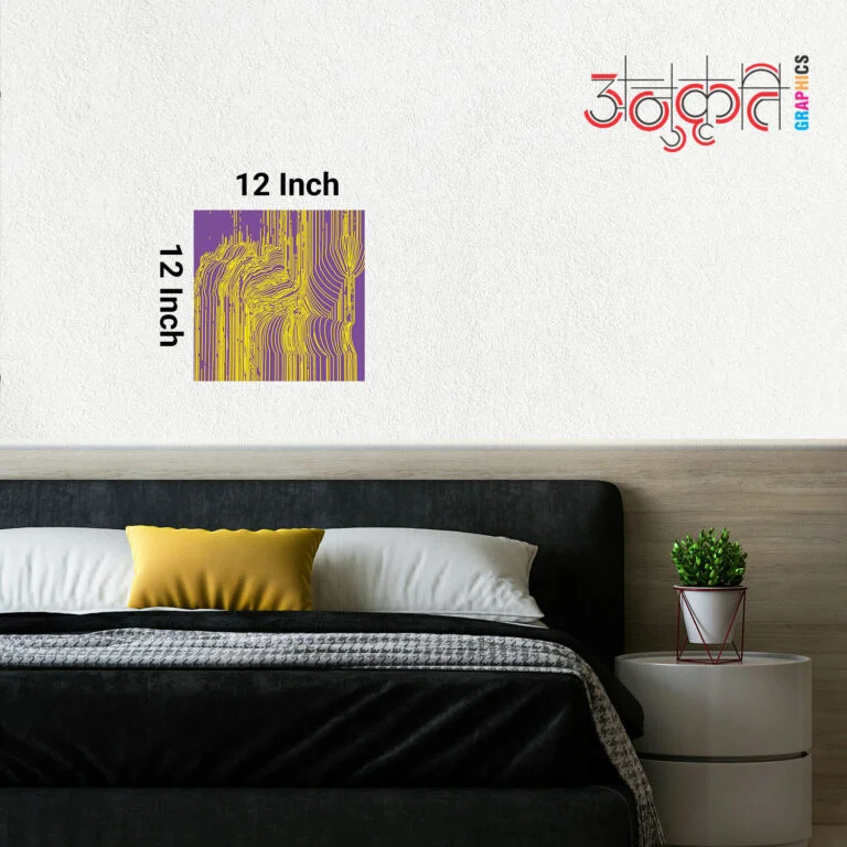 Mirage Cube 12×12 cube art print, eco‑ink geometric décor image 3