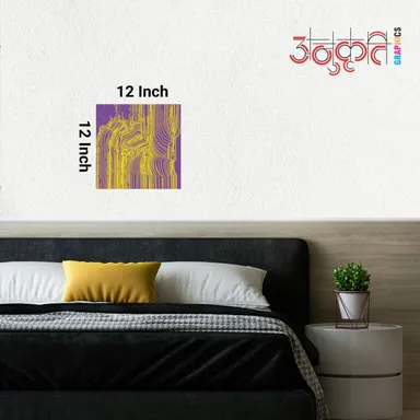 Mirage Cube 12×12 cube art print, eco‑ink geometric décor thumbnail 2