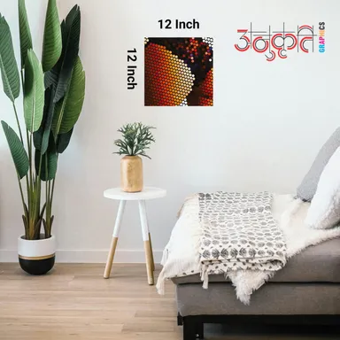 Mystic Chakra Energy dot painting 12×12 chakra art print, eco‑ink décor thumbnail 3