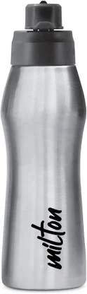 Milton Unisteel Stainless Steel Water Bottle 750 ml Single Wall Leak-Proof Rust-Proof Active Sports Gym Outdoor Hydration Bottle India Buy Online Best Price image 2