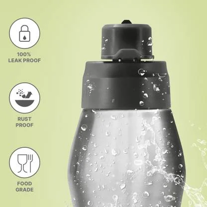 Milton Unisteel Stainless Steel Water Bottle 750 ml Single Wall Leak-Proof Rust-Proof Active Sports Gym Outdoor Hydration Bottle India Buy Online Best Price image 4