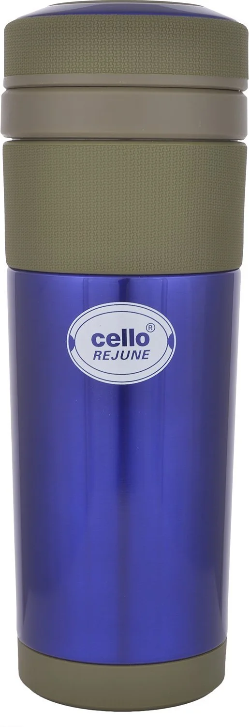 Cello Detachable Infuser 360ml Vacuum Insulated Stainless Steel Tea Bottle Leakproof Double Wall Hot Cold Flask Blue image 1