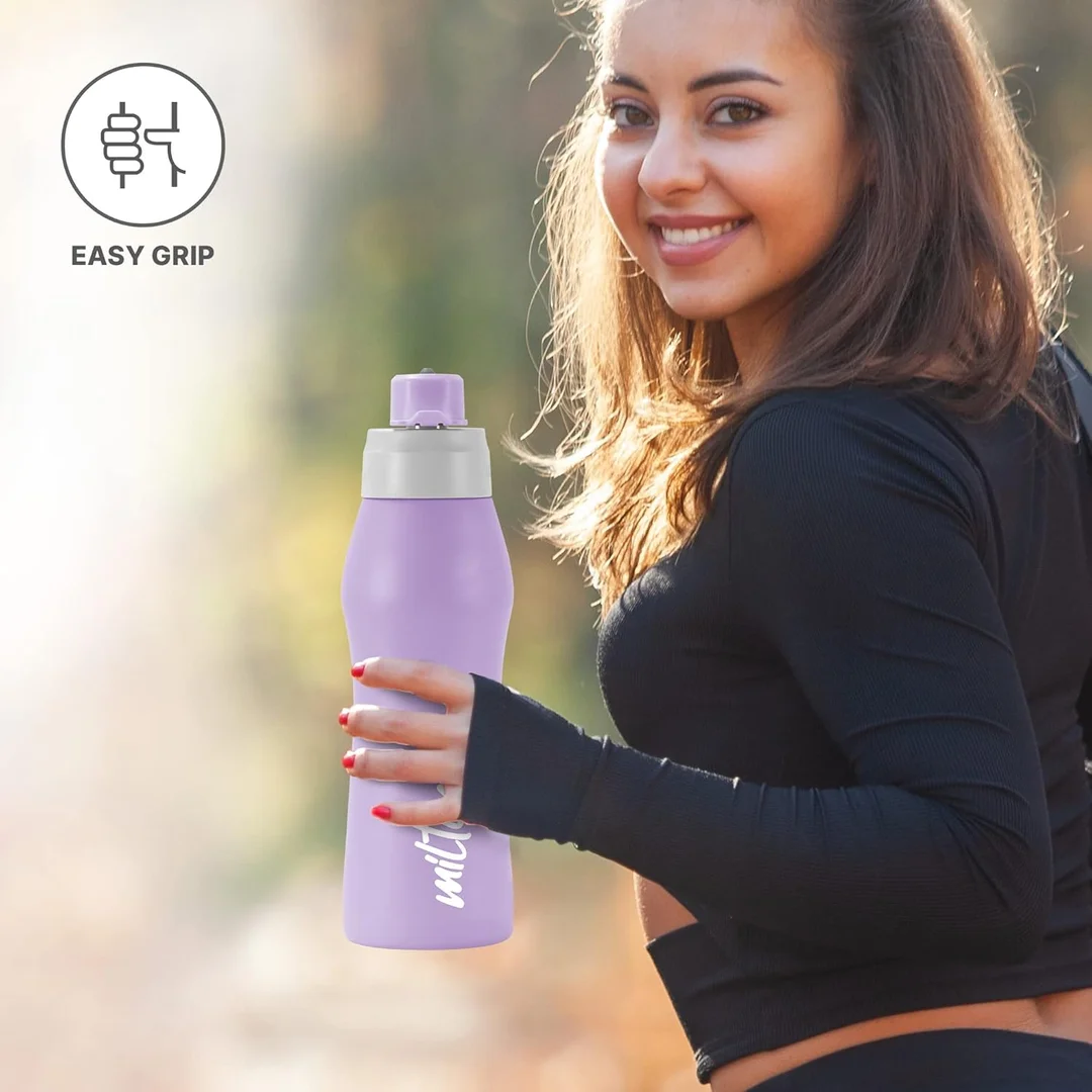 Stainless Steel Water Bottle | Leak-Proof | Rust-Free | 1000ml Travel Friendly Purple image 4